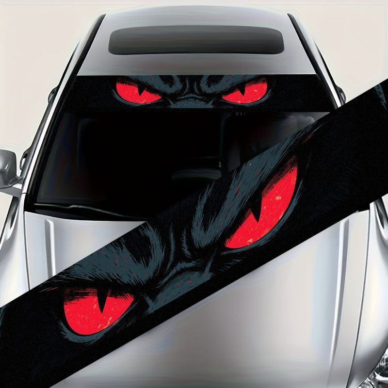 Car Accessories Evil Eye - Adesivo de Vinil Gráfico Olhos Vermelhos