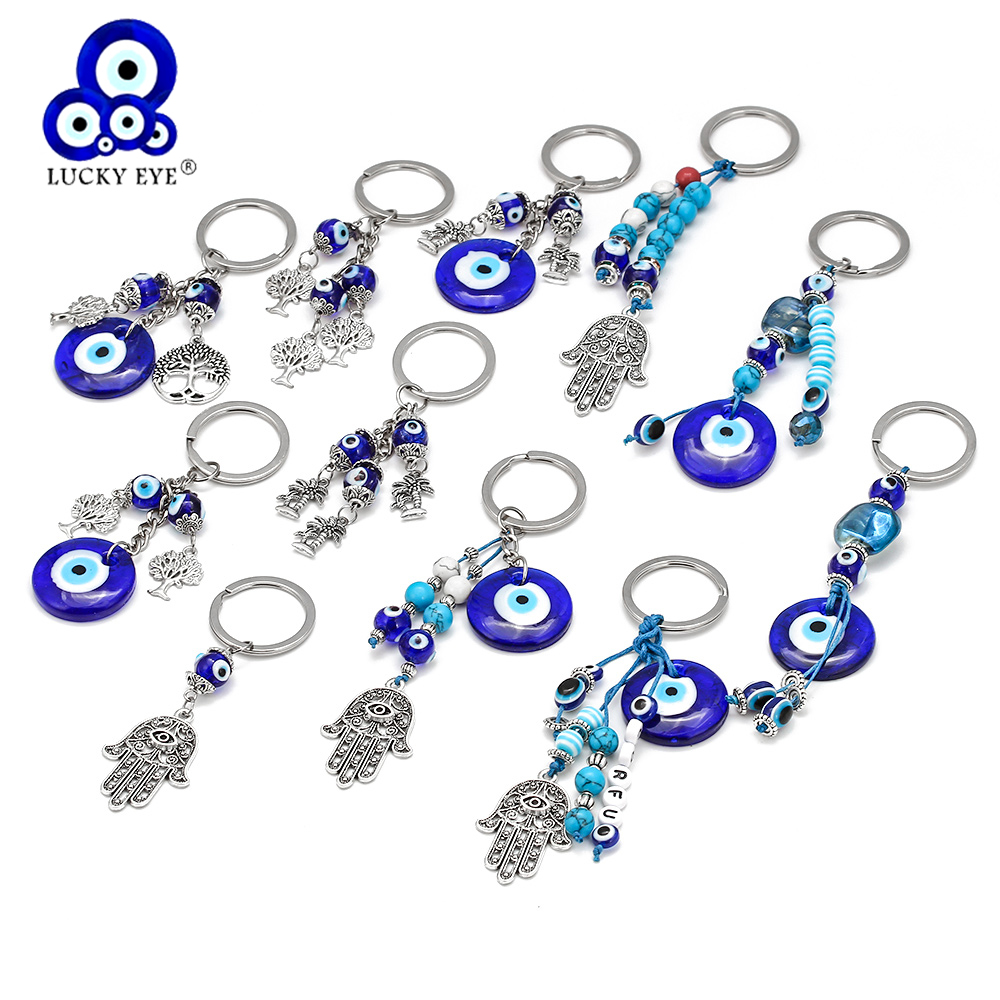 Car Accessories Evil Eye - Lucky eye tree fatima hamsa mão