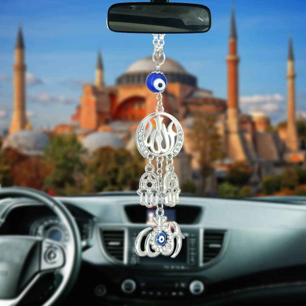 Car Accessories Evil Eye - Automóveis interior islam muçulmano allah hamsa