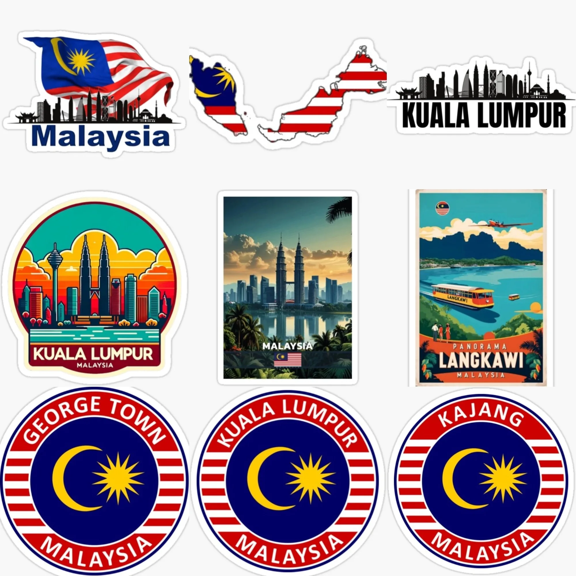 Car Accessories Malaysia - Malásia bandeira mapa emblema cenário criativo