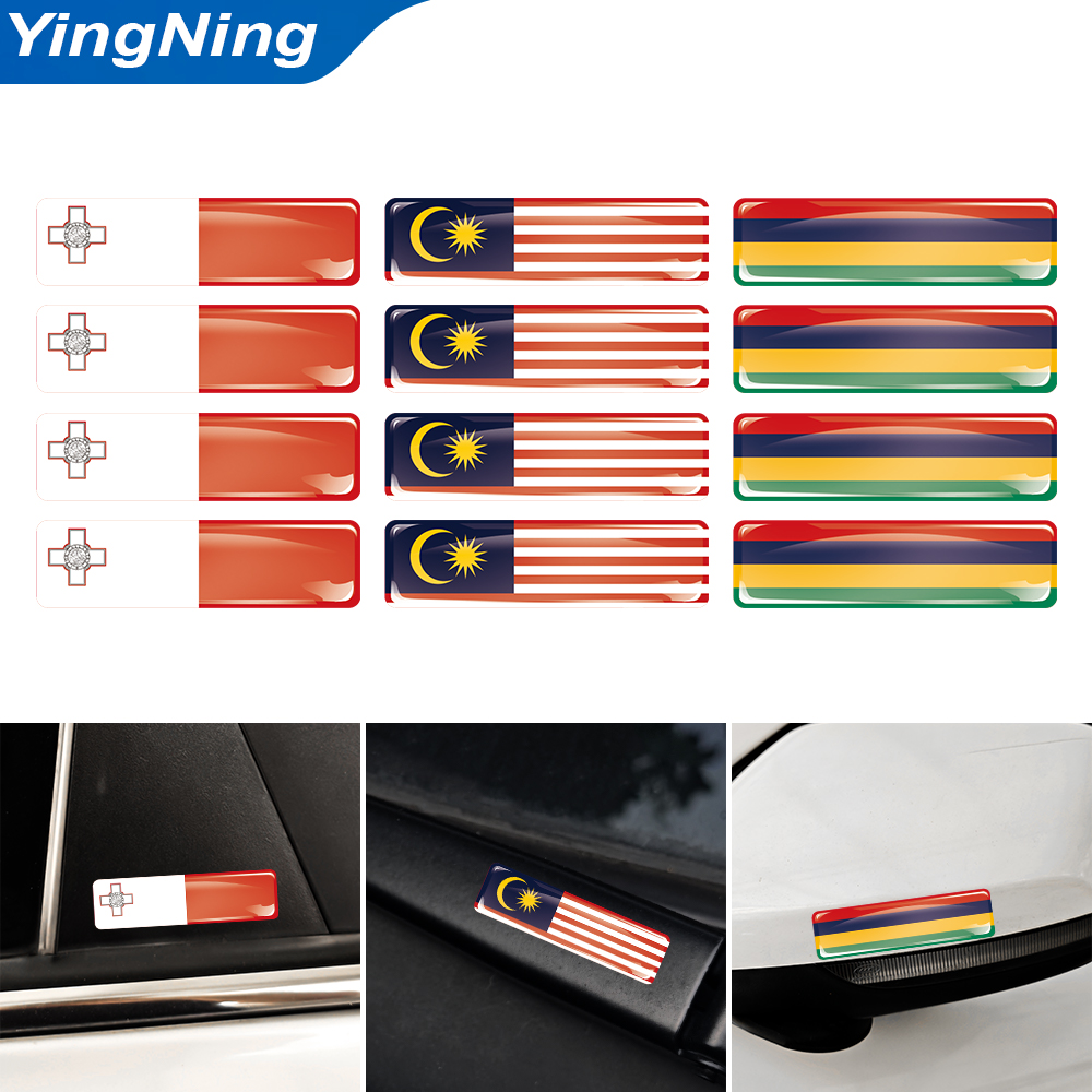 Car Accessories Malaysia - 4 Adesivos 3D em Epóxi com