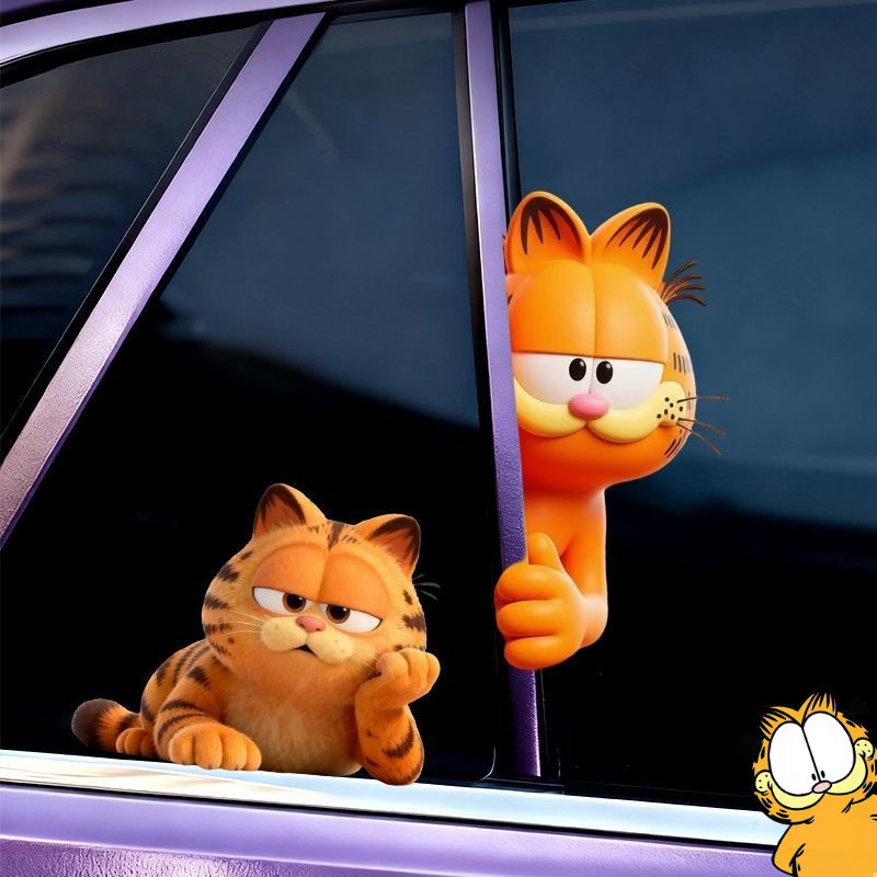 Car Accessories Window - Adesivos de Carro Garfield Anime: Engraçados,