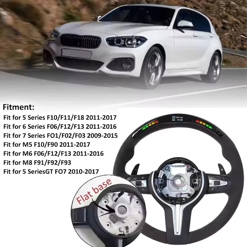 Volante de couro para BMW F10  - Car Accessories Kit avaliação e preço