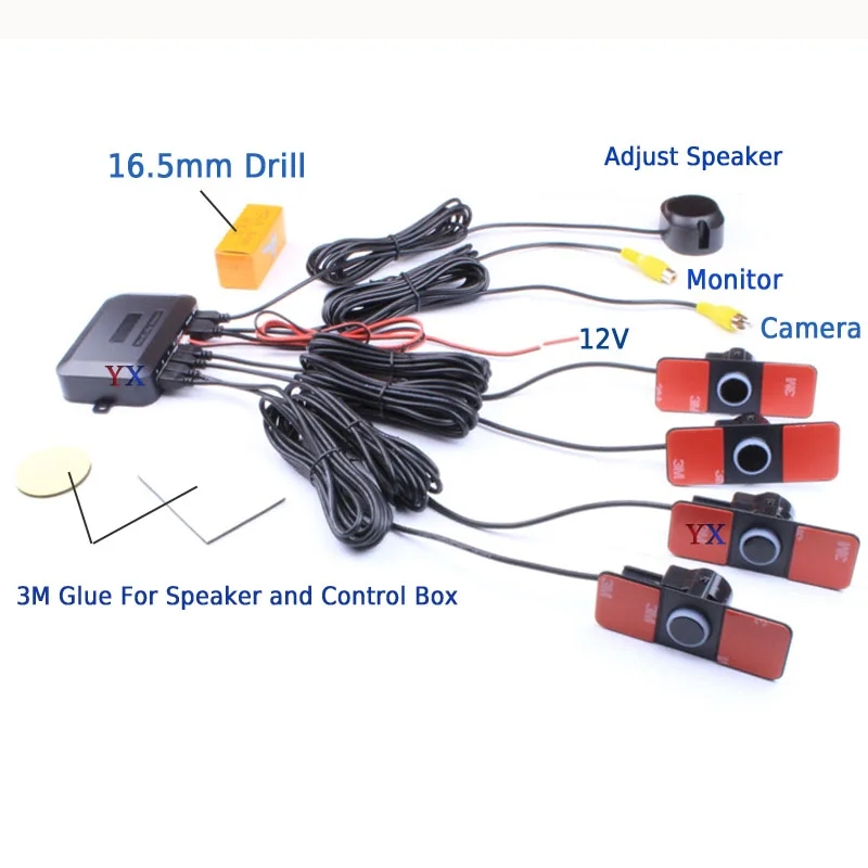 Kit de Sensores para Carros 16 - Car Accessories In India avaliação e preço