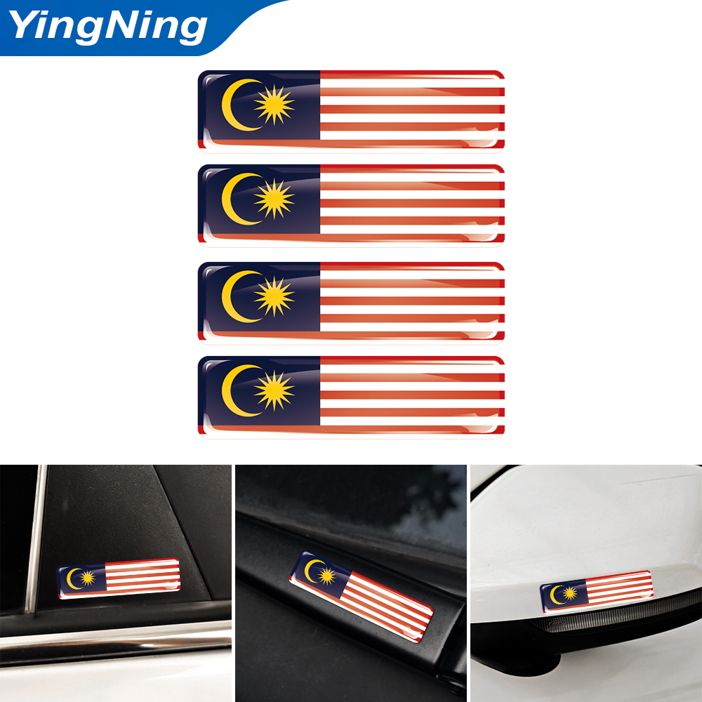 4 Adesivos 3D em Epóxi com Ban - Car Accessories Malaysia avaliação e preço