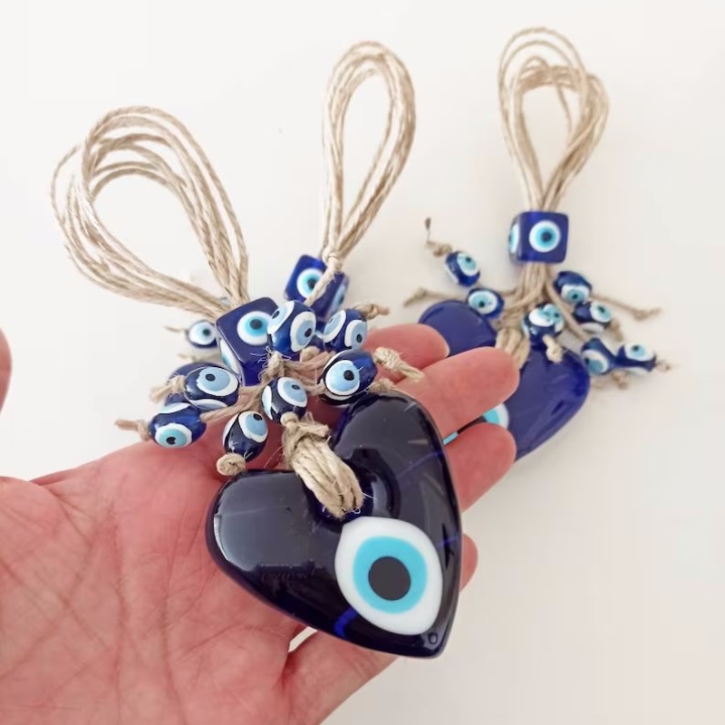 Azul turco mau olhado sorte pi - Car Accessories Evil Eye avaliação e preço